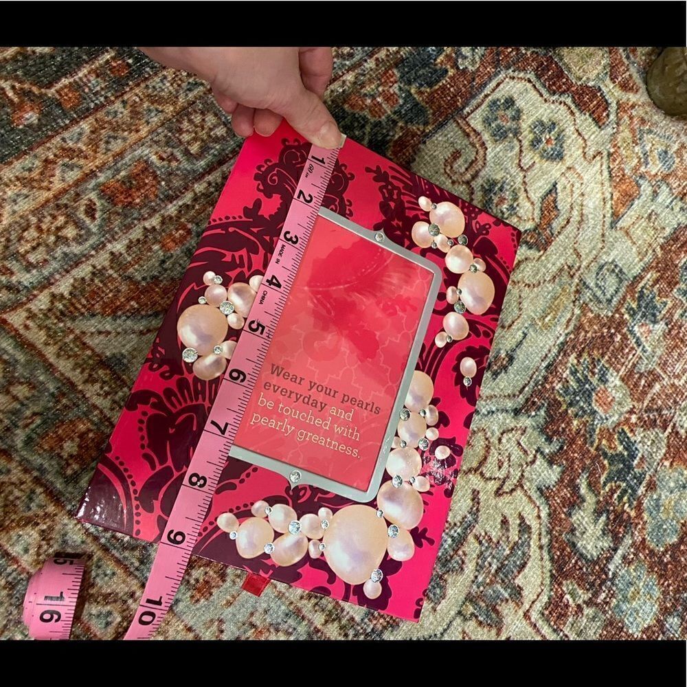 BareMinerals makeup or trinket box with quote and pull tab - Picture 2 of 7
